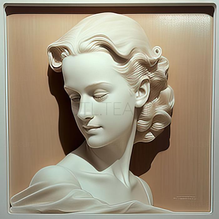 3D model John Currin American artist (STL)